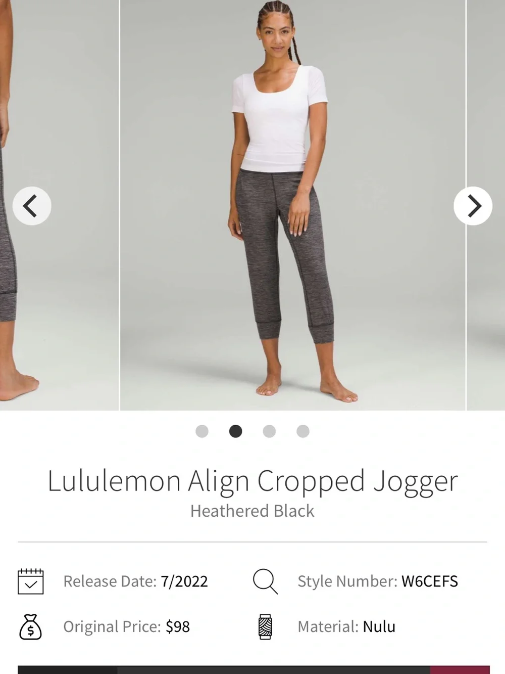 Lululemon Align Cropped Jogger